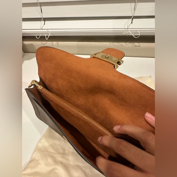 COACH Tabby Shoulder Bag 26 Polished Pebble Leather Brass/Dark Stone NWOT - Picture 13 of 14